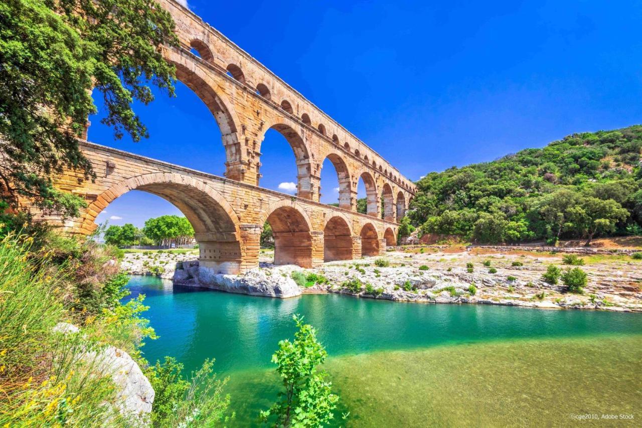罗什福尔-迪加尔Superbe Chambre Avec Terrasse, Parking Prive, Jardin, Calme, Climatisation, 10 Mn Pont Du Gard #7公寓 外观 照片